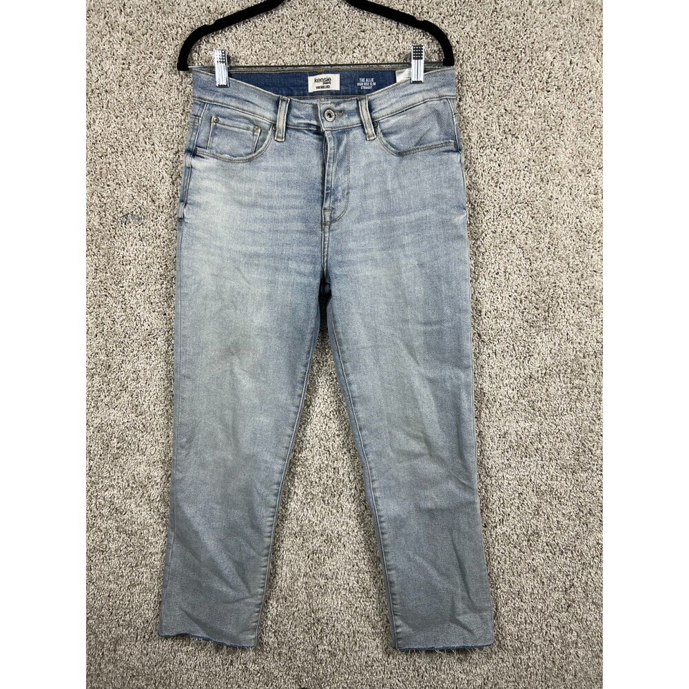 Kensie Jeans Women's 6/28 Blue Stone Wash The Violet High Rise Skinny Jeans